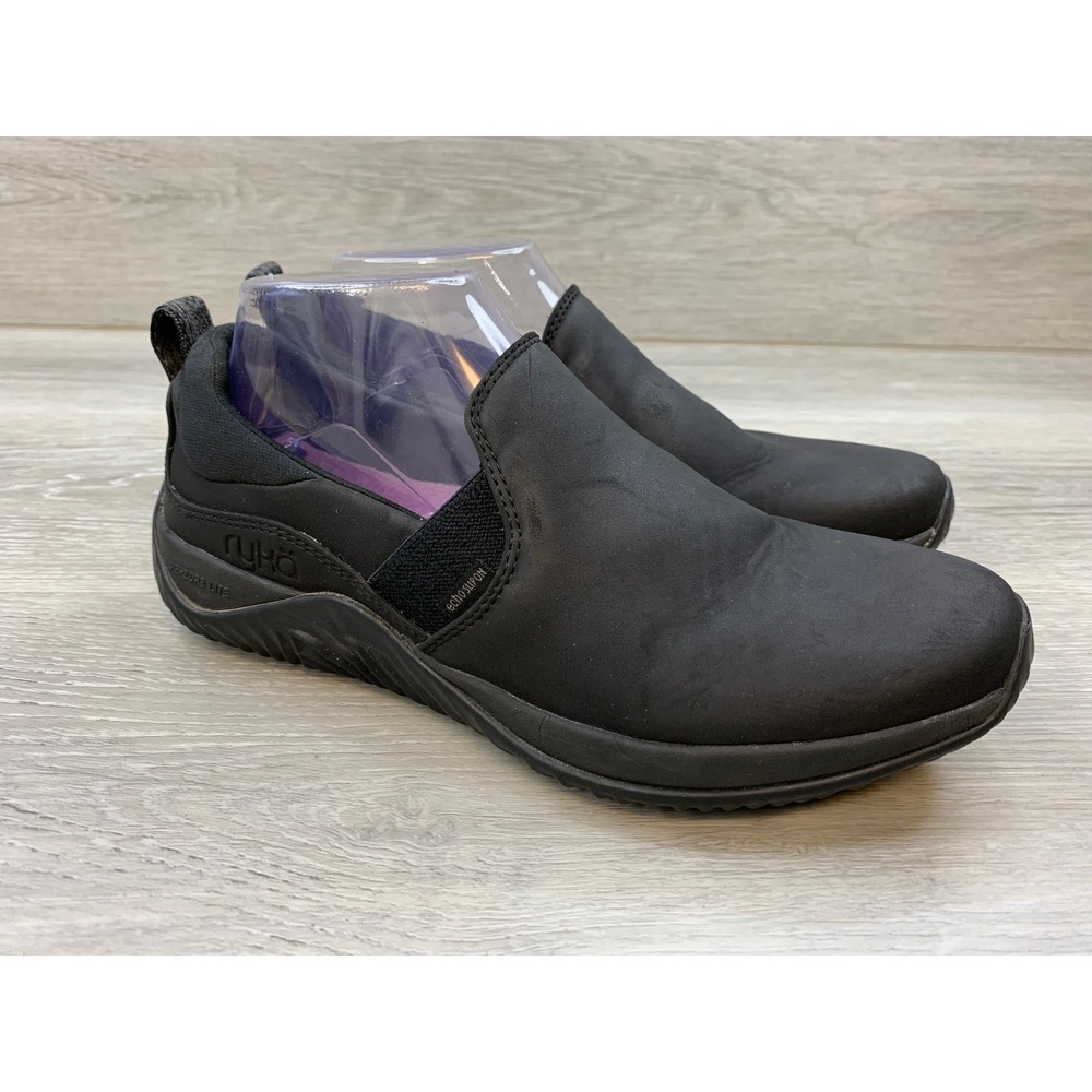 Ryka Echo Slip On Black Walking Shoes Women's 7 Casual Comfort Shoes
